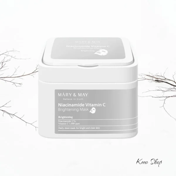 MARY&MAY Μάσκες Προσώπου με Νιασιναμίδη & Βιταμίνη C-30 pcs